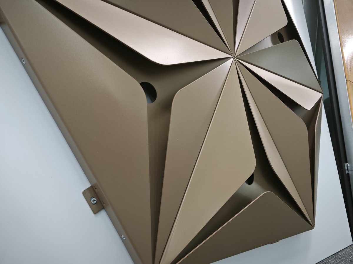 3D embossed ceiling installation