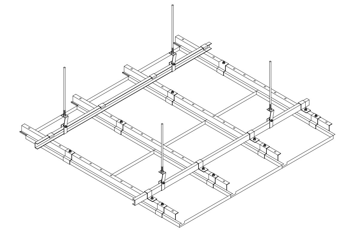 Ballesta Hook-on Ceiling - Installation Diagram