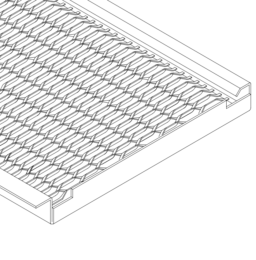Hook-On Mesh Panel with Factory-Fitted Frame