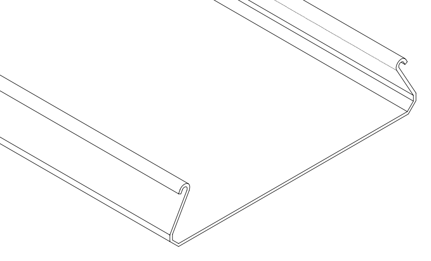 300C Concealed Strip Ceiling Profile