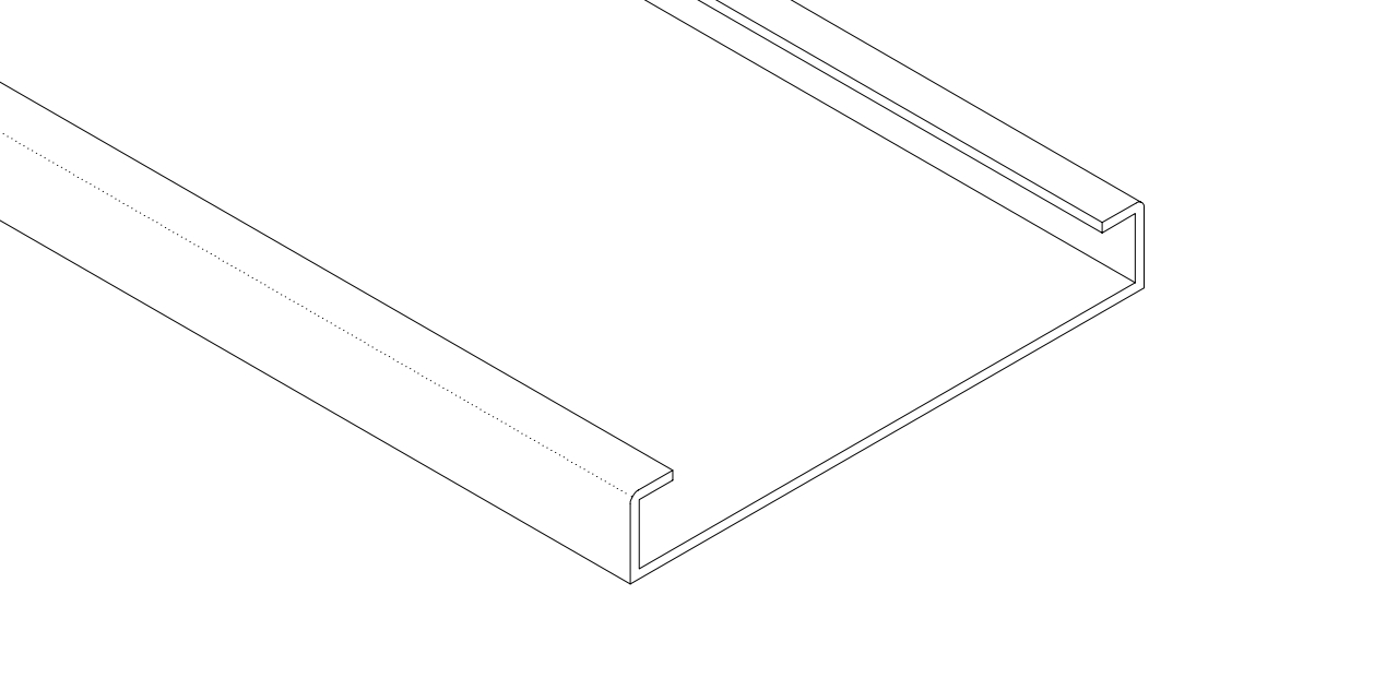 80B Visible Joint Strip Ceiling Profile