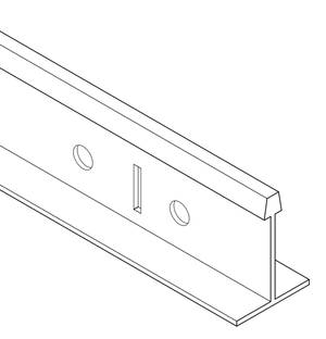 T-Bar Grid Cross Section