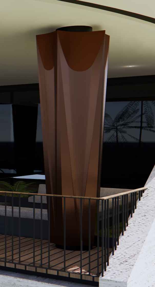 Column cladding - design elevation