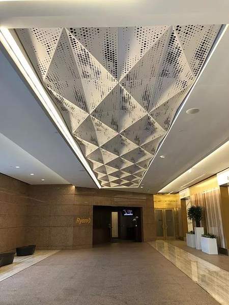 Decorative metal ceiling design